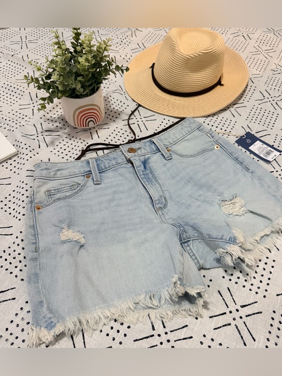 Universal Thread Pants - Universal Thread Light Blue Distressed Denim Shorts